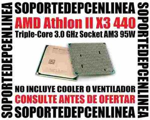 Procesador Amd Athlon Ii X3 440 Triple Core 3.0 Ghz Am3 95w