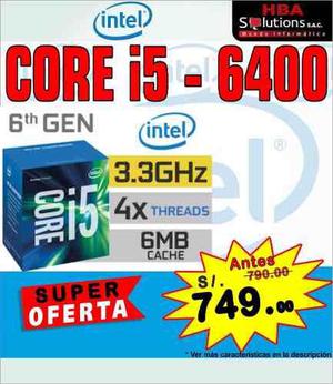 Procesador Intel Core I5 6400 2.7 Ghz 6ta Generación Caché