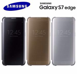 Sansung Galaxy S7 Edge S View Flip Cover Clear Stok!!!!!