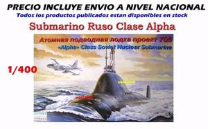 1/400 Barco Submarino Ruso Alpha Sukhoi Mig Tanque Avion Cd