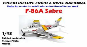 1/48 Avion F 86 Sabre Tanque Mirage Barco Auto Mig Fap 20