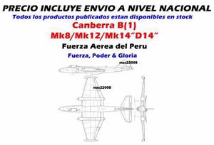 1/72 Avion Canberra Sukhoi Mi Mirage Mig Tanque Helicoptero