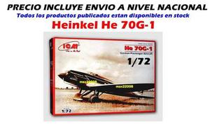 1/72 Avion Heilkel 70 Mirage Barco Aerografo Tanque Mig Auto