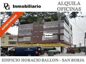 ALQUILER OFICINA 210 M2 EN EDIFICIO HORACIO BALLON - SAN