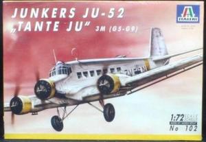 Avión Luftwaffe 1/72 Junkers Ju 52 Italeri Transporte