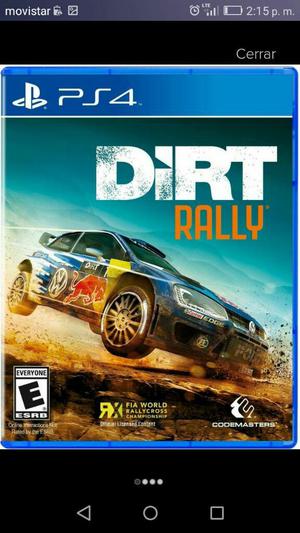 Dirt Rally Ps4 Nuevo Sellado