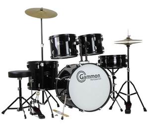 Gammon Percussion Bateria Acustica Completa Cymbals Y Sticks