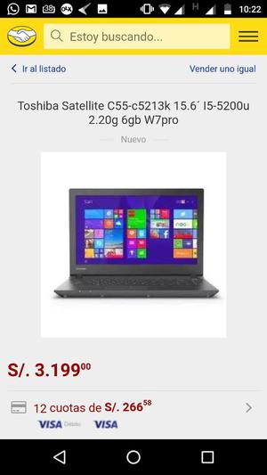 Laptop Toshiba I5
