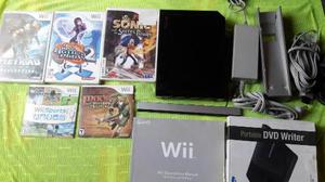 Oferta Nintendo Wii Flasheado Color Negro Bien Conservado