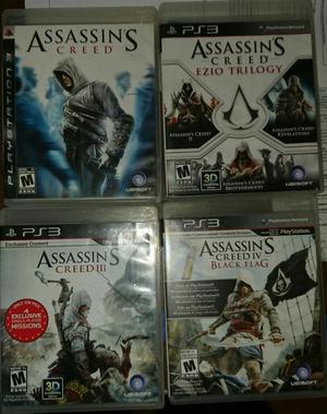 Vendo Colección de Assasin's Creed Ps3