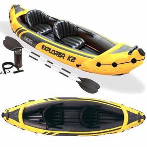 Bote Inflable Kayak K2 Kit Completo Remos Playa Nuevos