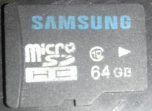 Memoria Samsung Micro Sd de 64 Gb