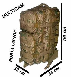 Mochila Multicam Táctica Assault Oslotex Trekking Camping