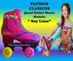 Patines Clasicos 4 Ruedas Ollie Rollers T/ Soy Luna 39-40