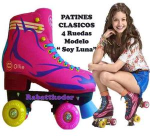 Patines Soy Luna Clasicos 4 Ruedas Ollie Niñas T/ 38,39,40