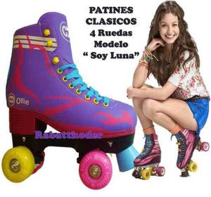 Patines T/ Soy Luna Clasicos 4 Ruedas Quad Ollie T/ 38,39,40