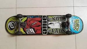 Tabla Skate Ollie, Trucks Gzuck Y Llantas Black Tower
