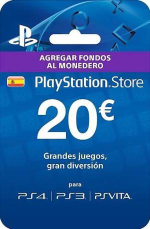 20 Psn Playstation Network C4rd Store España Ps4 Neogamez
