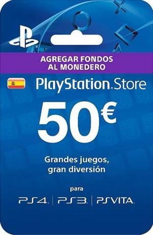 50 Psn Playstation Network C4rd Store España Ps4 Neogamez