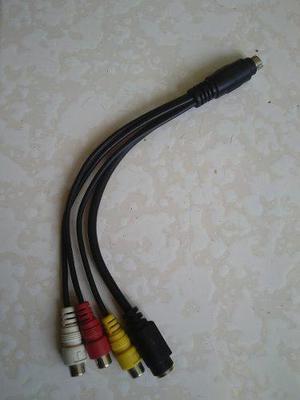 Cable Macho Con Entrada De 8 Pines Y Salida Rca Y Conector