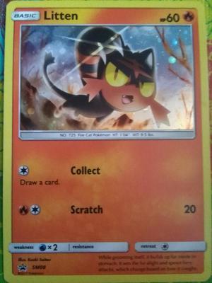 Carta Litten Promo Sunmoon Pokemontcg