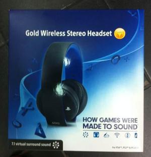 Gold Wireless Stereo Headset - Ps3 - Ps4 Sellado - Delivery