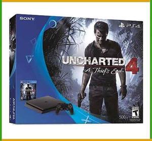 Playstation 4 Ps4 500gb Uncharted 4 Slim Garantia