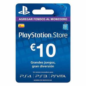 Playstation Network Psn Card 10 Euros España Ps4 Ps3-