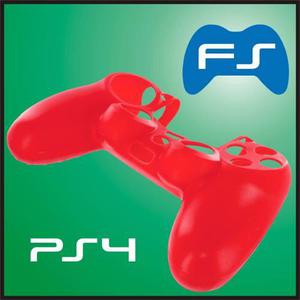 Protector Funda Silicona Mando Ps4 Rojo Playstation Jebe