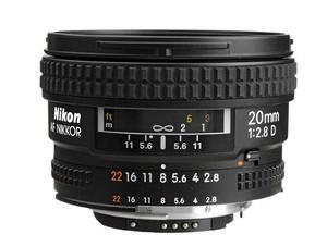 Vendo Lente Nikon Af 20mm F/2.8