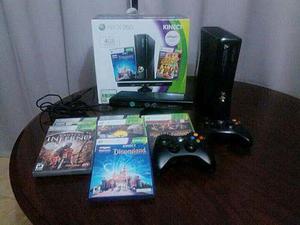 Xbox 360 Usado Con Kinect 2 Mandos Y 7 Juegos Originales