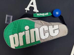 Bolso Tenis Marca Prince Original Color Verde, Plata Y Negro