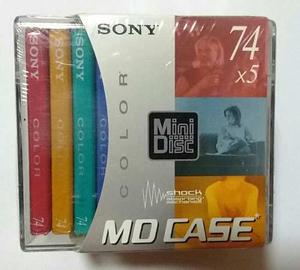 Sony Md Case Con 5 Discos Md 74min