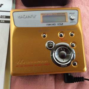 Sony Net Md Walkman Minidisc Mz-n505 Gold