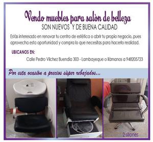 vendo muebles para peluqueria