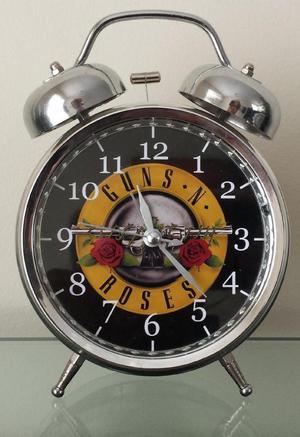 Reloj Despertador Estilo Vintage Guns And Rose