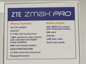 Telefono,zte Zmax Pro