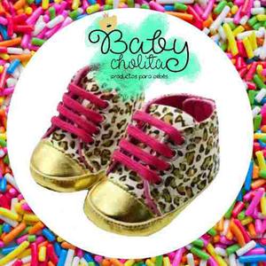 Zapatillas Animal Print Importadas Para Bebé 9 A 12 Meses