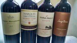 4 Botellas de Vino Selecto