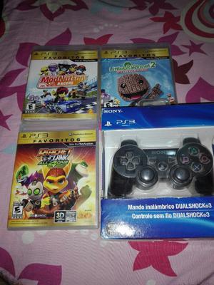 Mando Ps3 3 Juegos