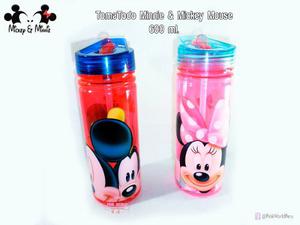 Tomatodo Acrilico Transparente Minnie & Mickey Mouse Disney