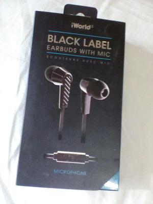 Audifonos con Microfono Black Label