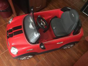 Carrito Mini Cooper rojo para niños