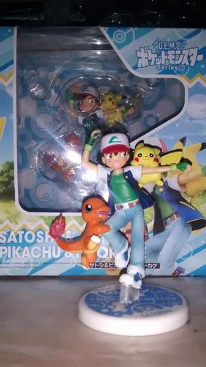 ASH PICACHU Y CHARMANDER