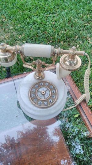 TELEFONO CLASICO DE BRONCE Y MARMOL