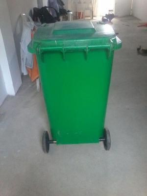 Tacho reciclador de 240 litros con ruedas, facil de