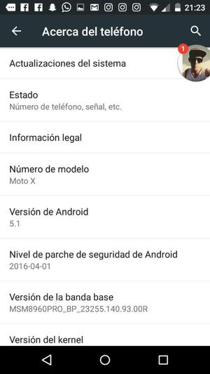 Vendo Moto X Primera Solo Equipo