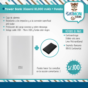 Power Bank Xiaomi  Mah Funda
