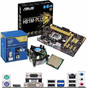 Procesador Intel I + Placa Asus H81m-e