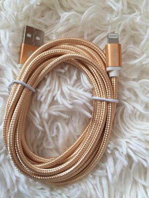 Cable USB iPhone 5,6 y 7. GOLD